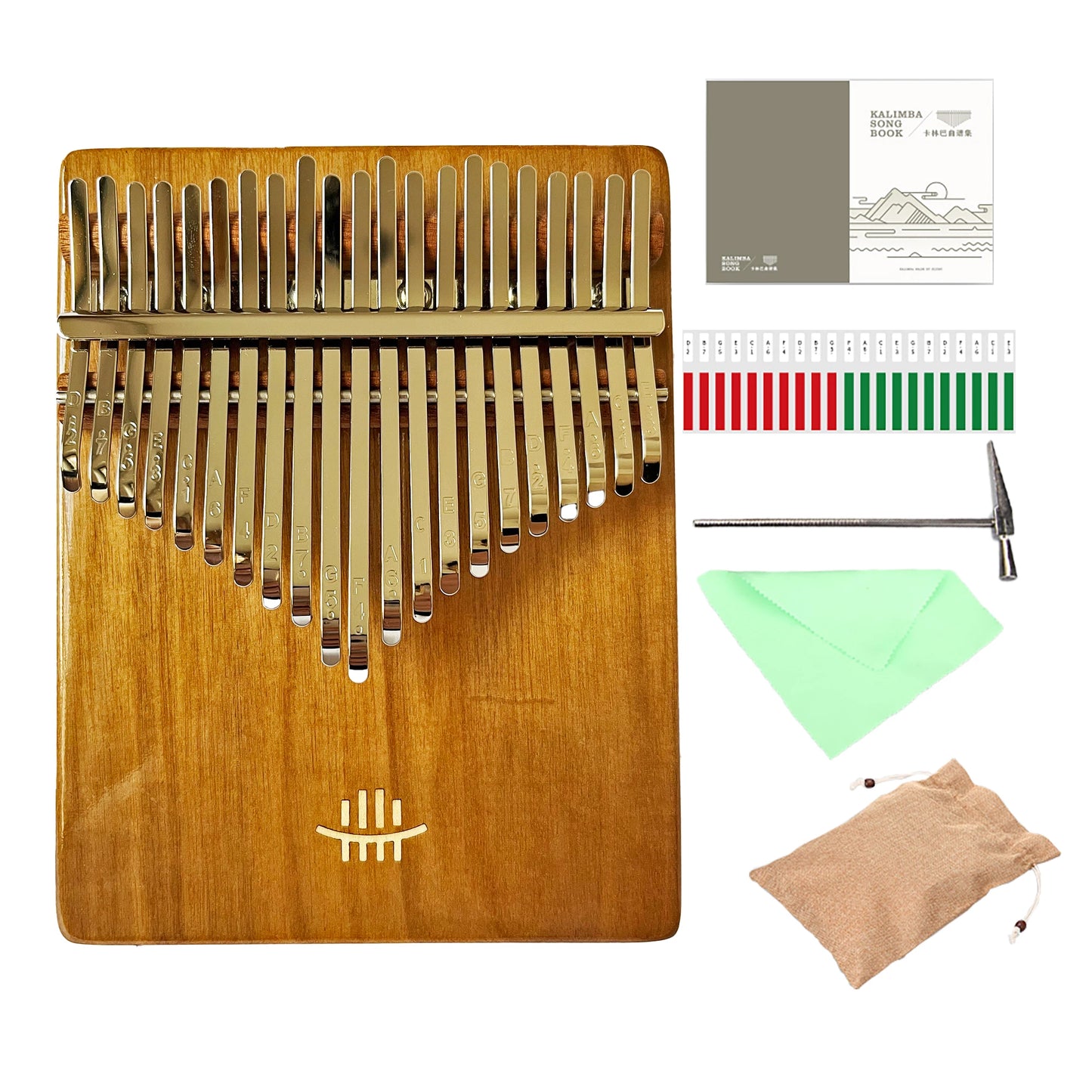 Hluru 17 Key Professional Rosewood Kalimba 21 Key Resonator Thumb Piano Walnut Finger Piano Box Mbira for Beginner2028