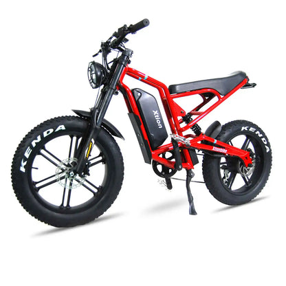 Electric Mountain Bike 750W 48V 17.5Ah 45Mile Class 3 E-Bike, 20" Fat Tire All-Terrain Bike with LCD Display UL Certified
