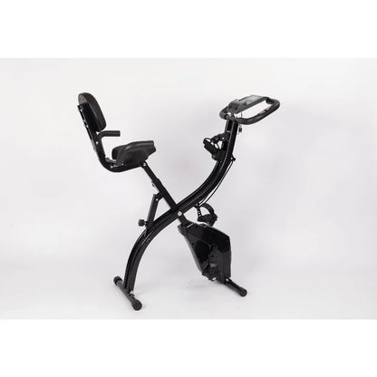 2025 Indoor Smart Home Fitness Exercise Bike - Folding Magnetic Upright Stationary Exercise Bike for Tech-Savvy Fitness