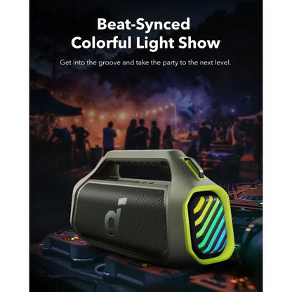 Boom 2 Plus By Anker, Outdoor Speaker, 140W, 2+2 Channel, BassUp 2.0, 20H Playtime, Fast Charge, IPX7 Waterproof, RGB