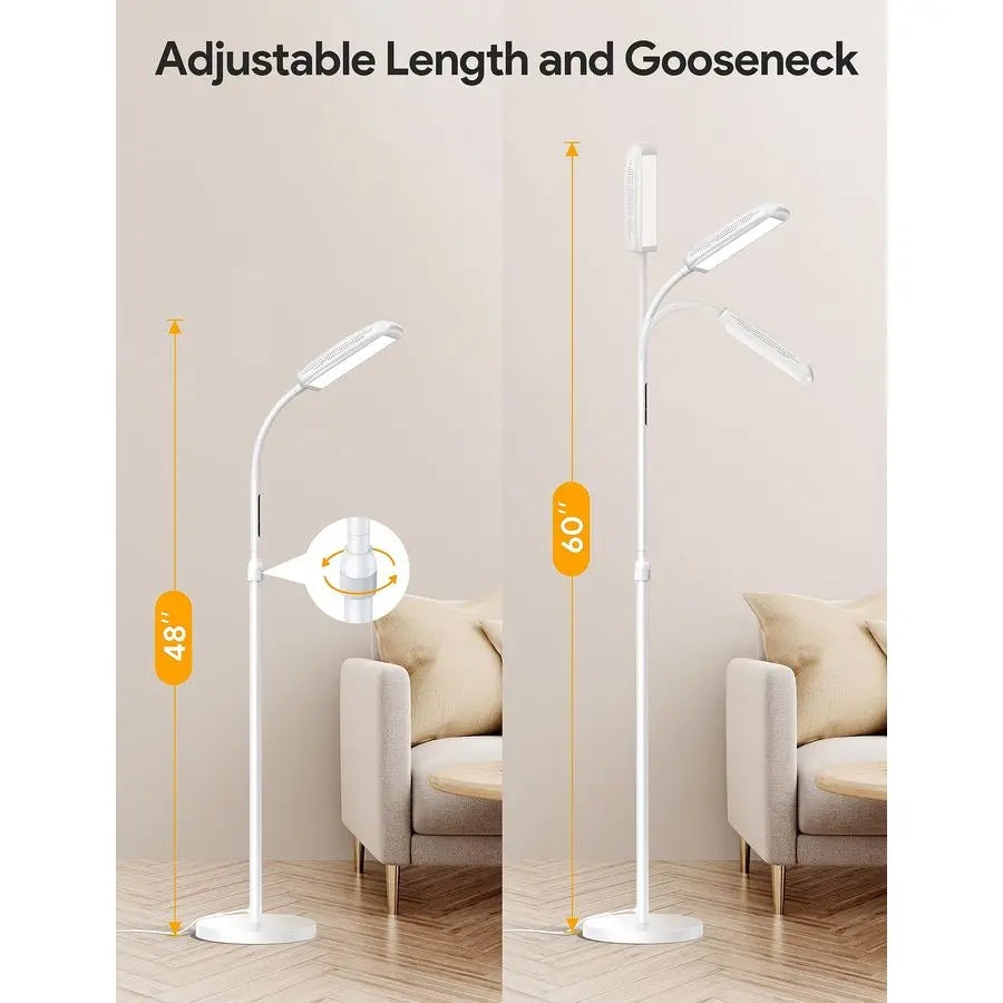Light Lamp 10000 Lux, Sun Light Lamp UVFree with 5 Color Temperature amp 5 Brightness Levels amp Timer, Bright Light Floor lamp,