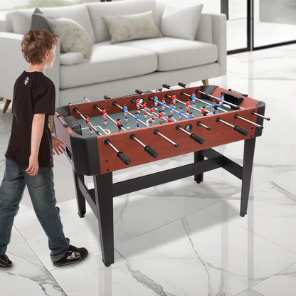 47.2in Foosball Game Table Soccer Table Game football Game Competition Sized Set with Scoreboard Ball Storage Box Entertainment