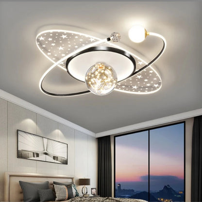 Modern bedroom ceiling light Children's room Round chandelier Creative LED living room interior ceiling decorative lighting