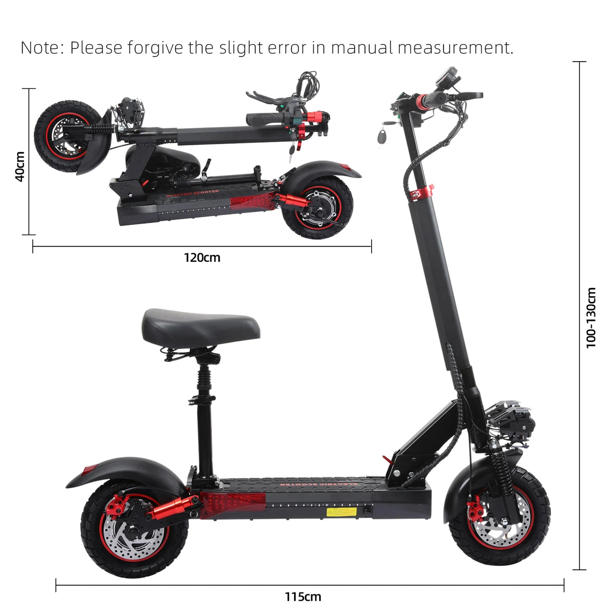 FREEBOY J01 Foldable Electric Scooter, 100KG Max Load, 48V 15.6Ah Battery, Dual Disc Brakes, Adult Electric Scooter, Lightweight Body, 10‑Inch Tubeless Tires, Electric Scooter for Daily Short‑Trip Commuting