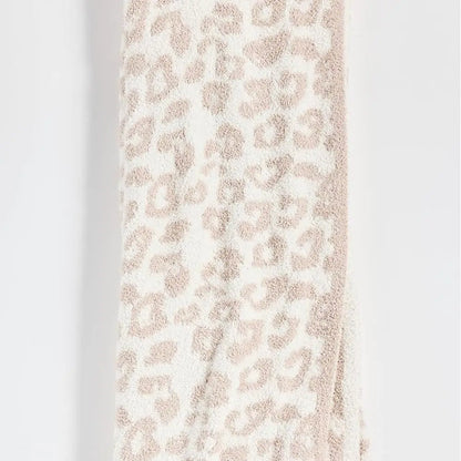 CozyChic Barefoot in The Wild Throw, Cream-Stone, 54x72
