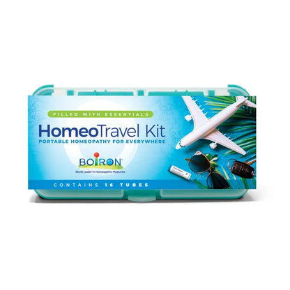 Homeotravel Travel First Aid Kit with Homeopathic Medicines Filled Case 16 Tubes