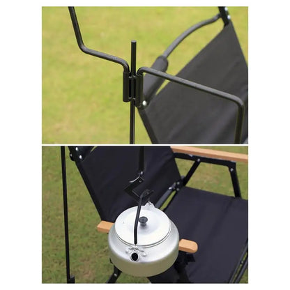 Shepherd Hook Stand Collapsible Lantern Pole Light Stand Holder Lighting Ground Stake Portable With Storage Bag For Picnic