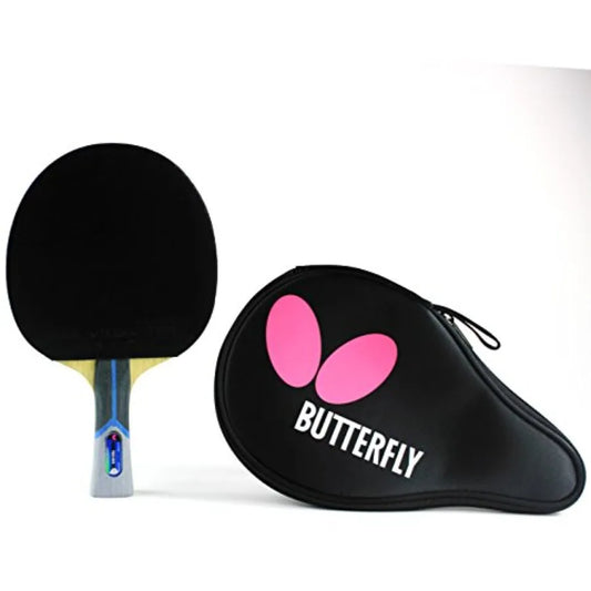 802 FL Shakehand Table Tennis Racket China Series Powerful Arylate/Capton Blade and Rubber Combination with Racket Case Recomme