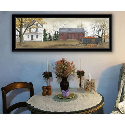Framed "Pumpkins for Sale" Wall Art, Modern Decor Print for Living Room, Bedroom & Farmhouse Wall Decoration by Artist Billy