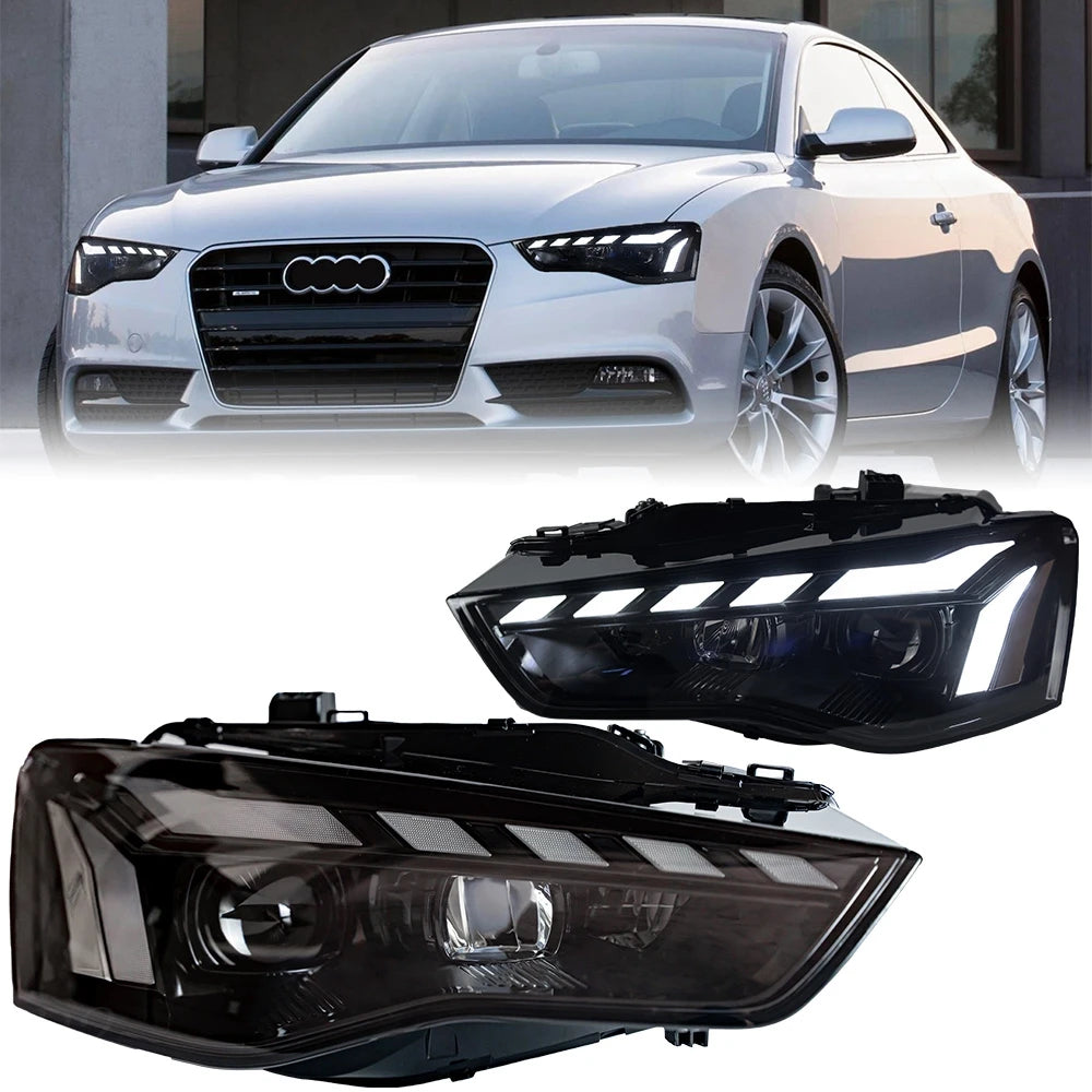 Head Light For Audi A5 2008-2016 автомобильные товары Head Lamp LED Lights Car Accessories Audi A5 Headlights