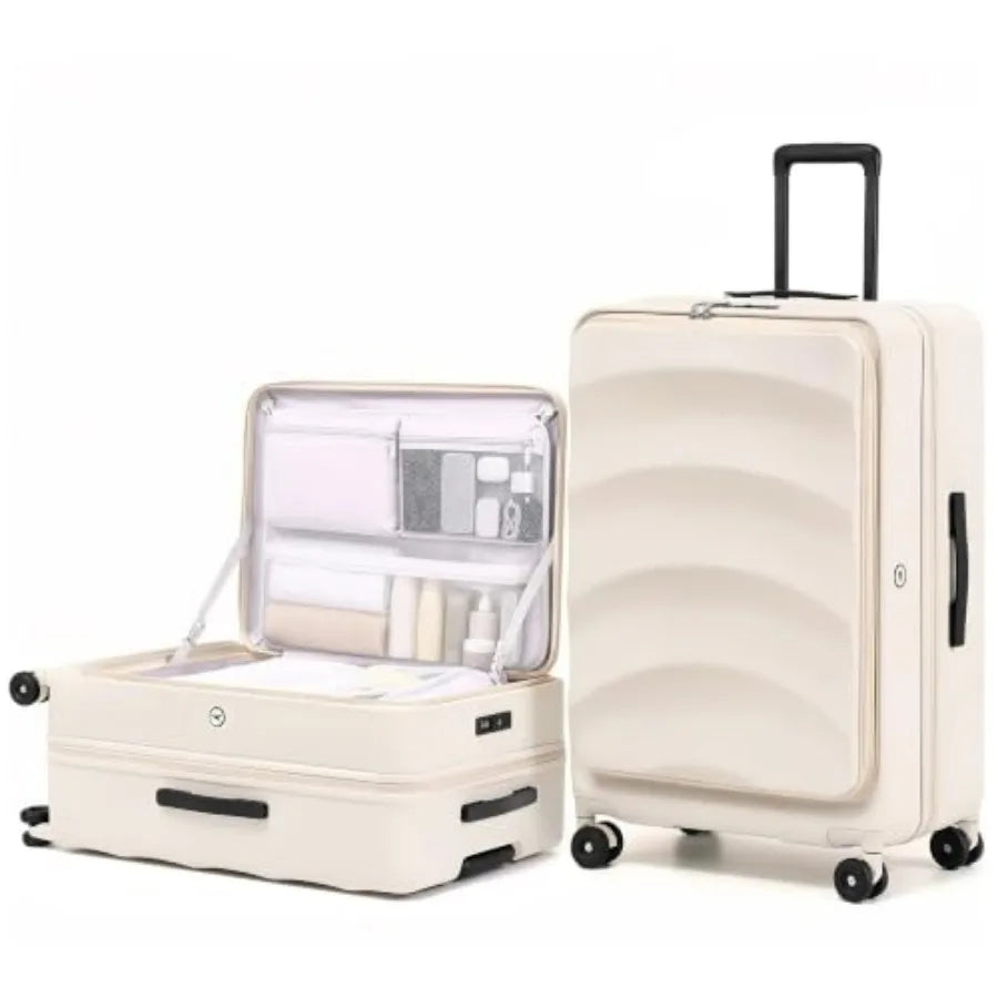 Top Opening Expandable Luggage Sets 2 Pcs, 20/, PC Hard Shell Suitcase