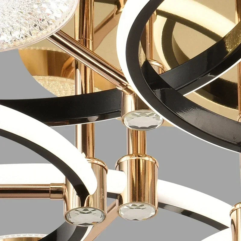 Modern Minimalist Living Room Dining Room Ceiling Light Creative Layering LED Bedroom Interior Decoration Light