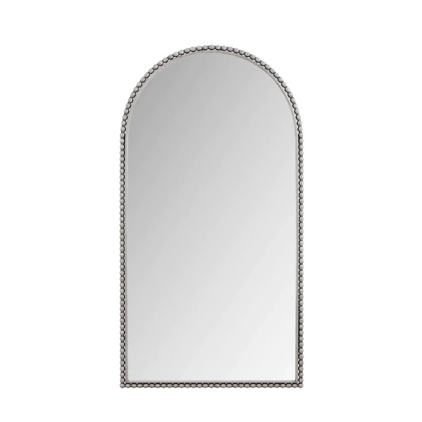 Large Silver Arch Mirror Classic Wall Decor Full Body Standing Mirror for Bedroom Living Room Style
