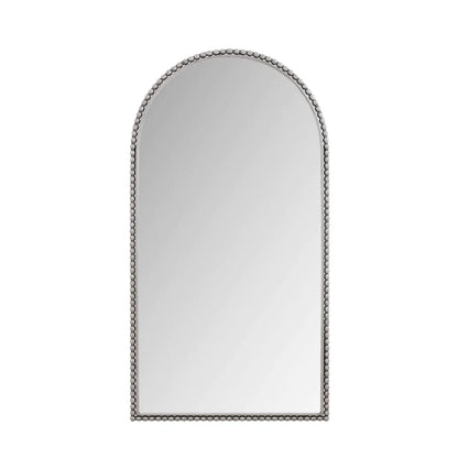 Large Silver Arch Mirror Classic Wall Decor Full Body Standing Mirror for Bedroom Living Room Style