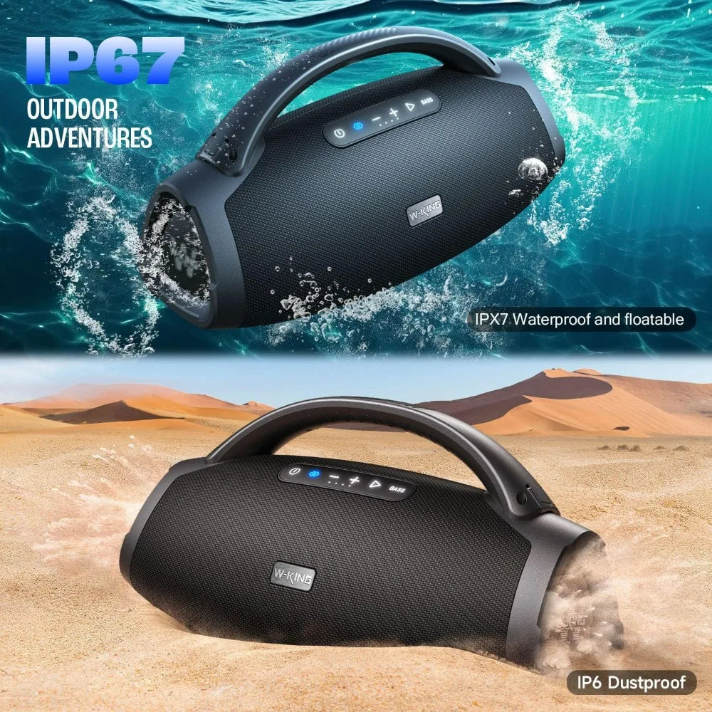 High-Volume Boom Box X20: 330W Peak Power, 7.5-Inch Subwoofer, 2.1 Channel, Waterproof Bluetooth Speaker