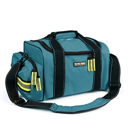 Scherber First Responder Fully-Stocked Large Professional Essentials EMT/EMS Trauma Kit HSA/FSA Approved Reflective Bag w/8 Zip