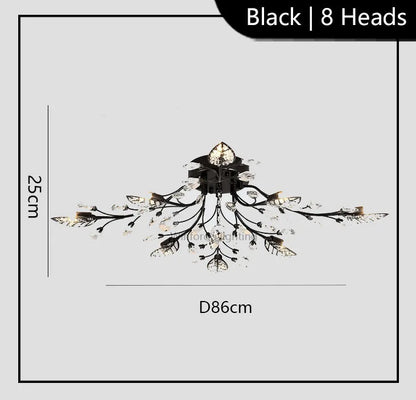 Modern Crystal Ceiling Chandelier Indoor Lighting Chandeliers  For Living Room Bedroom LED Fixture Lights Winfordo Lighting