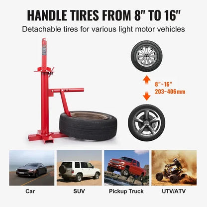 VEVOR Manual Tire Changer, Portable Hand Bead Breaker Mounting Tool for 203 - 406 mm Tires, Compatible with Car Truck Trailer, T