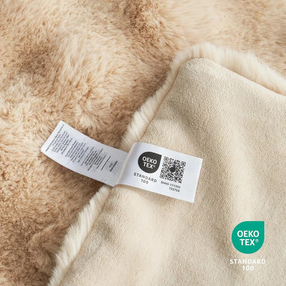 Cozy Faux Fur Throw Blanket, King Size 108x90 Inches, Soft Thick for Bed Sofa Living Room