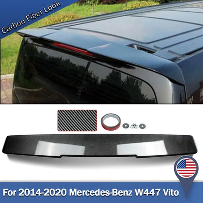 Tail Roof Spoiler Wing Trunk For Mercedes Benz Vito W447 V220d V250 Carbon Look Factory Style Rear Trunk Spoiler Lip Auto Parts