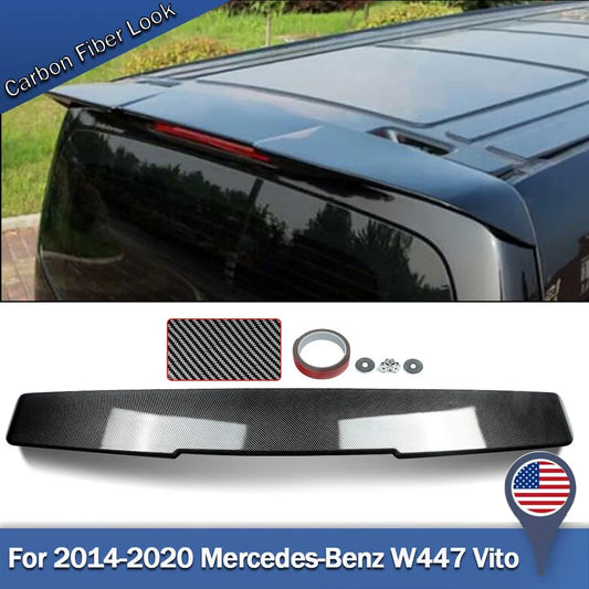 Tail Roof Spoiler Wing Trunk For Mercedes Benz Vito W447 V220d V250 Carbon Look Factory Style Rear Trunk Spoiler Lip Auto Parts