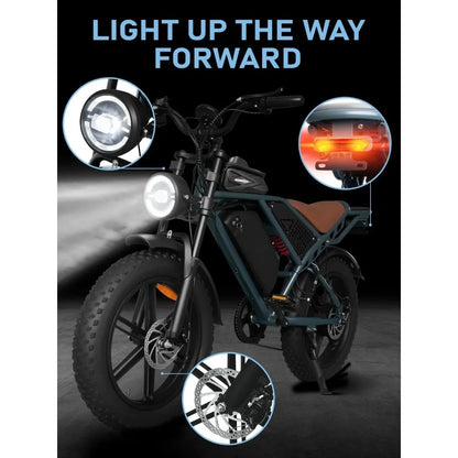 Electric Bike for Adults,1500W/3500W Peak Motor 30MPH 35-180 Miles Electric Dirt Bike,Dual Suspension Ebikes for Adults