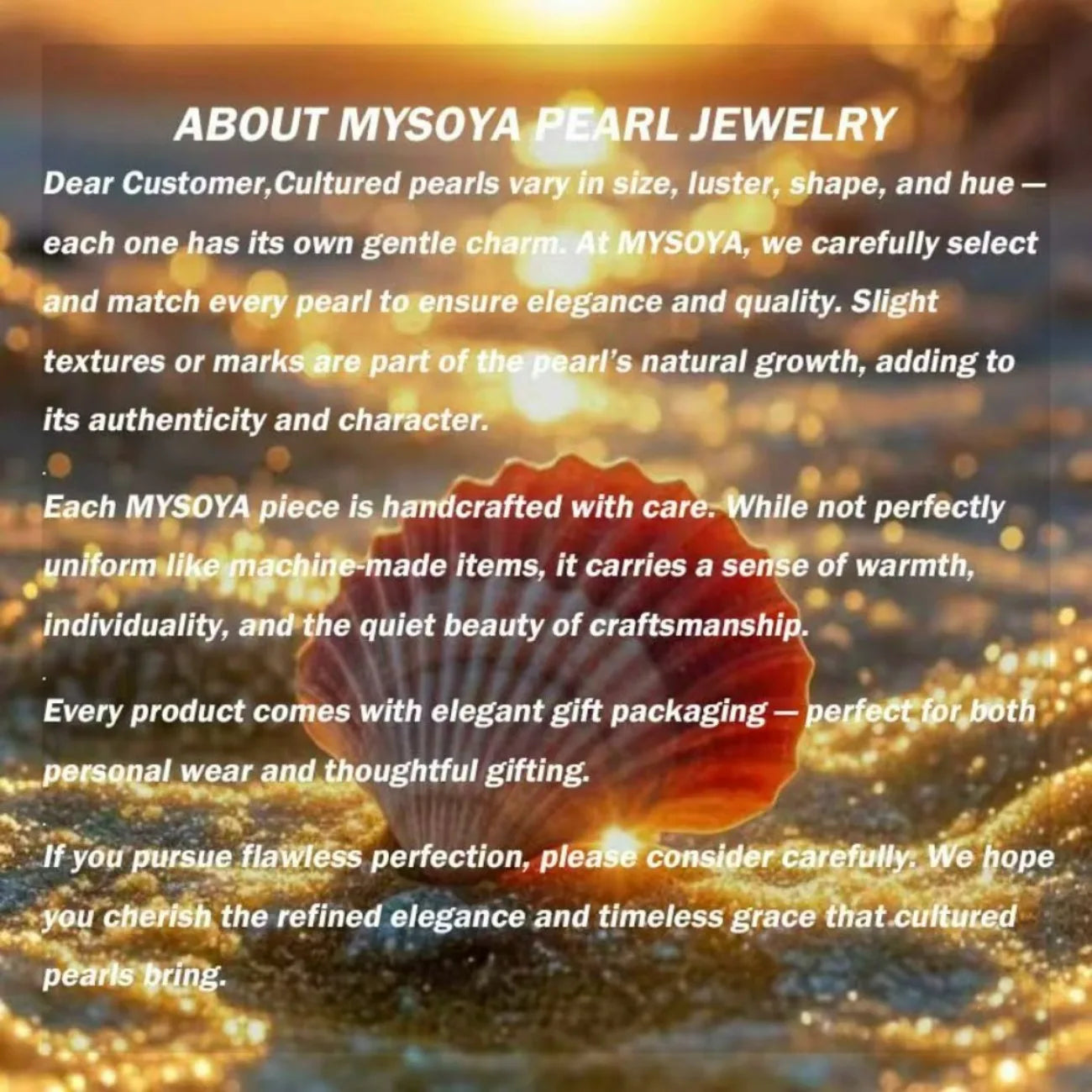 Mysoya Japan Akoya Cream Golden Pearl Stud Earrings 7-7.5mm S925 Gift Box Valentine's Day Birthday Gift For Her