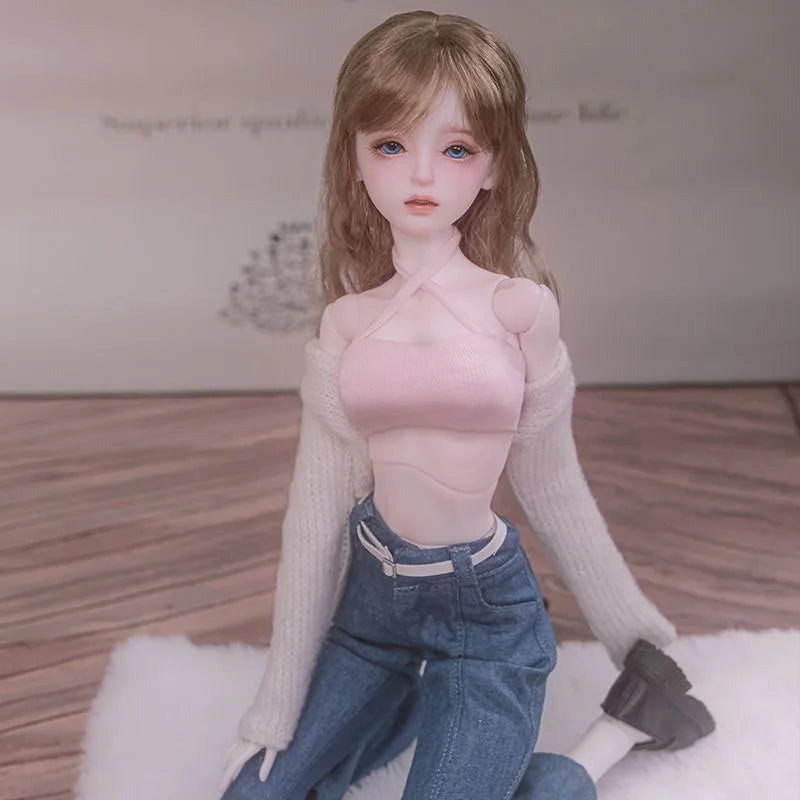 Fair Skin BJD Girl Doll / TPE Soft Body with Metal Skeleton / Articulated Limbs DIY Figure Model (Fantasy Series)