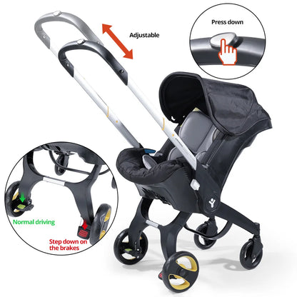 Portable newborn stroller, foldable baby stroller, outdoor camping vehicle, suitable for 0-3 years old, Christmas gifts