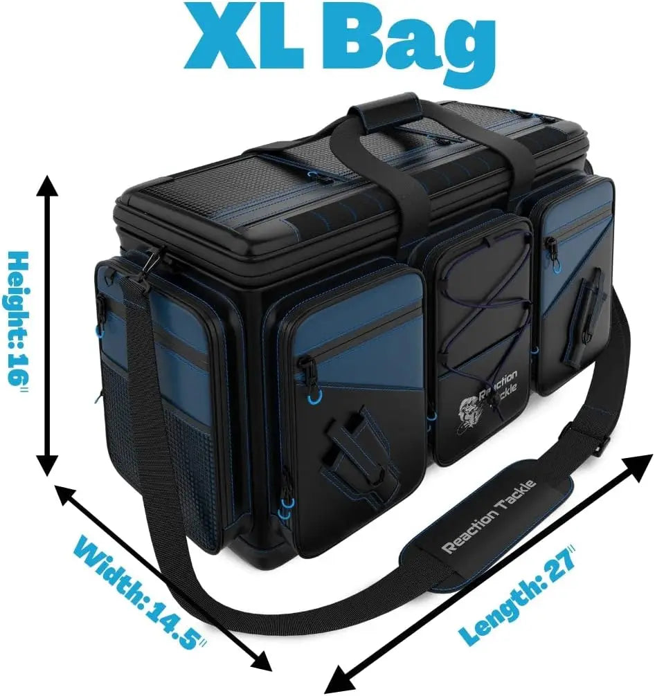 Tackle Bag - saltwater resistant fishing bag, 1000D PVC waterproof material with divider, can hold 3600 or 3700 pallets
