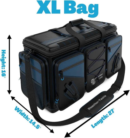 Tackle Bag - saltwater resistant fishing bag, 1000D PVC waterproof material with divider, can hold 3600 or 3700 pallets