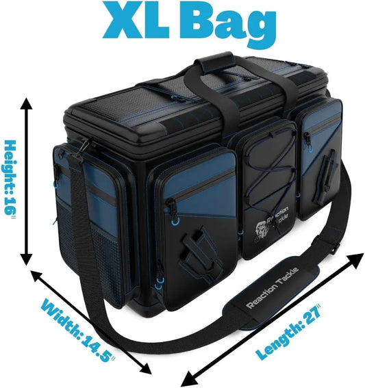 Tackle Bag - saltwater resistant fishing bag, 1000D PVC waterproof material with divider, can hold 3600 or 3700 pallets