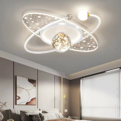 Modern bedroom ceiling light Children's room Round chandelier Creative LED living room interior ceiling decorative lighting