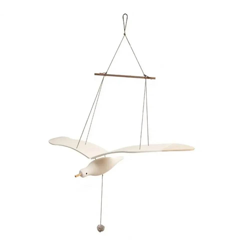 Creative Wall-Mounted Flying Seagull Bird Wooden Bedroom Hotel Art Dreamcatcher Decoration Home DIY Tool