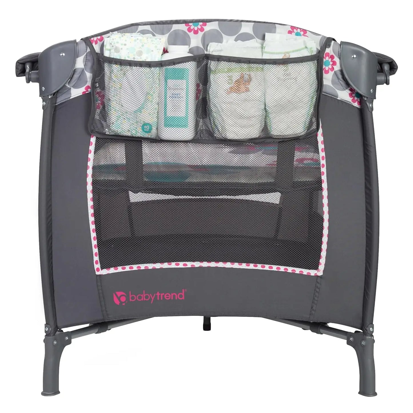 Portable Playard with Cozy Napper, Flip-Away Changing Table & Removable Bassinet for Babies