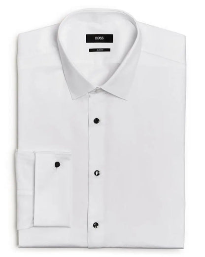 BOSS | Jasper Pique Slim Fit Tuxedo Shirt