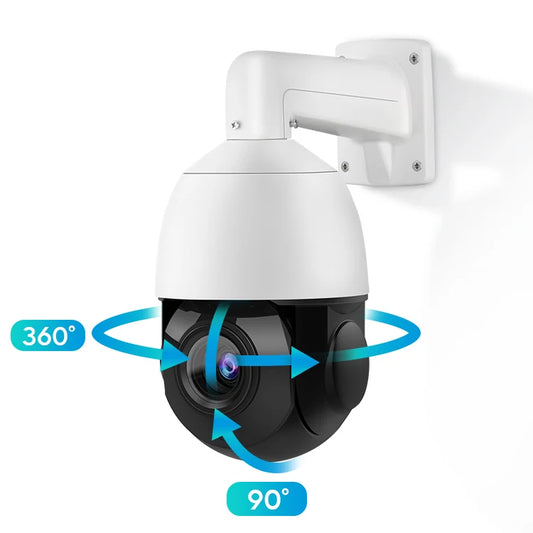 8MP PTZ Camera 4K 40x 25x 18x Optical Zoom Auto-tracking 2-way Audio SD card slot ONVIF