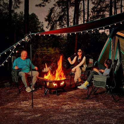 Rugged Aluminum Heated Camping Chair with Compact Design, Portable and Supports 400lbs