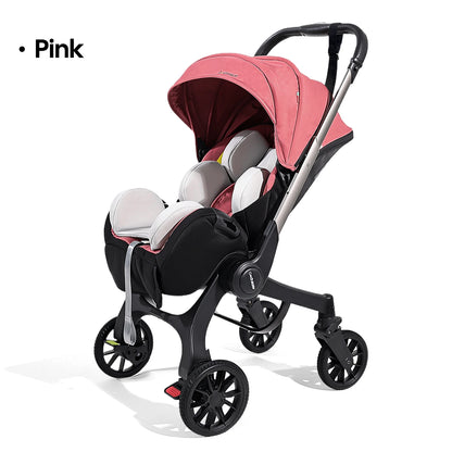 Foldable baby stroller, lightweight newborn stroller, Outdoor handcart, adjustable backrest, Festival gifts