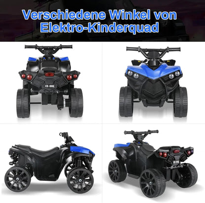 Kids Ride On ATV Electric Off-Road Quad Car 6V Battery Powered W/Music, Light