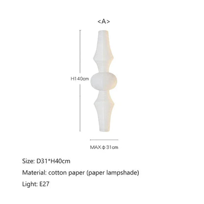 Janpanese Akari Rice Paper Lamp Modern Noguchi Yong Pendant Lamp Living Room Bedroom Corner Designer Light  Room Decor