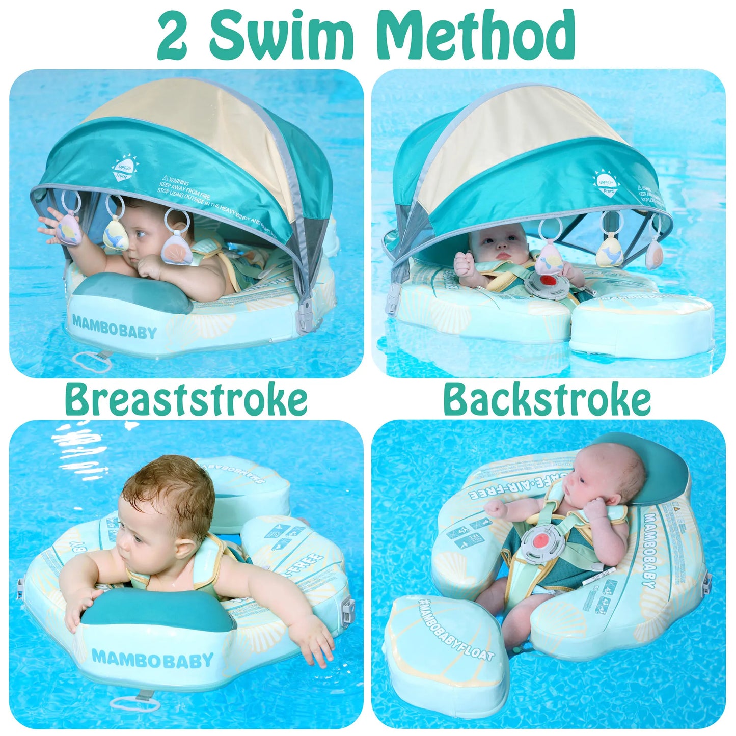 MamboBaby Pool Float Swimming Float Swim Trainer Solid Infant Swim Toy 3-24 Months