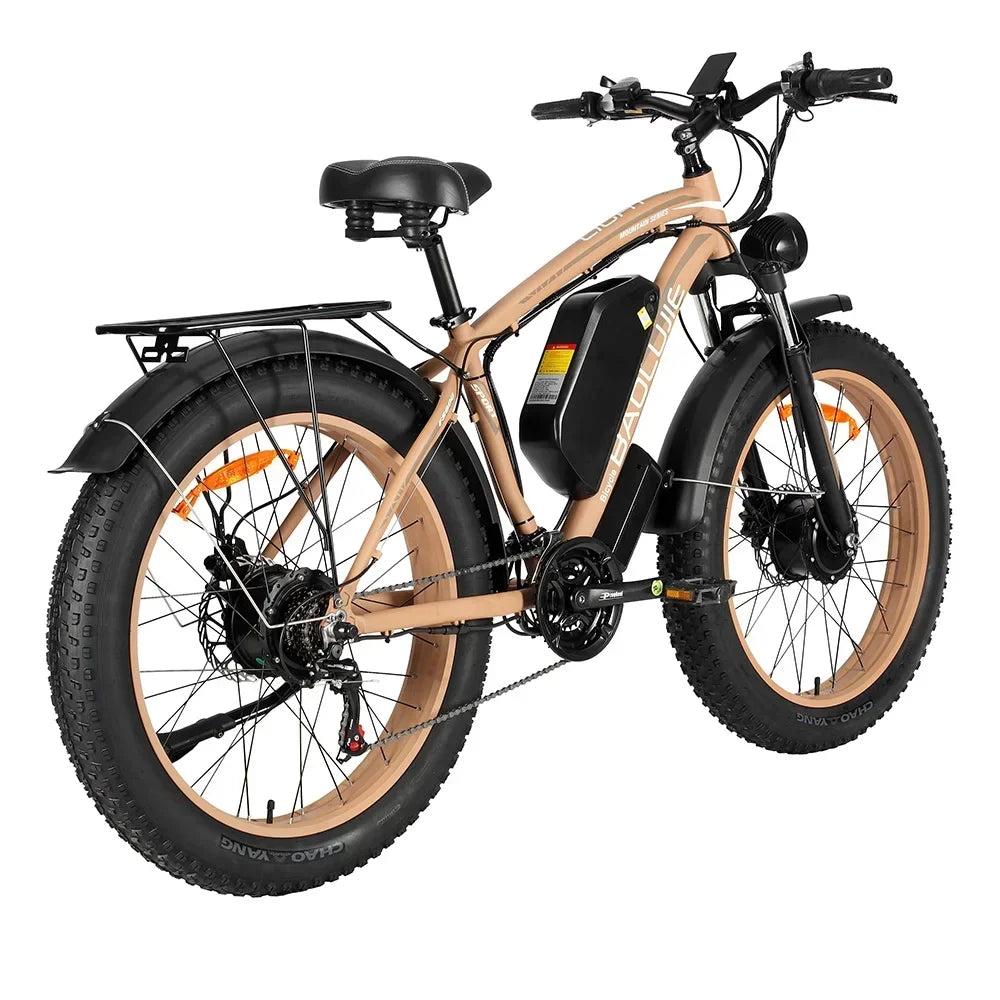 Baolujie DP2602 Electric Bike Off-road Dual Motor 26 Inch MTB Adult Electric Bicycle 48V 20Ah Battery E-bike Fast Shipping