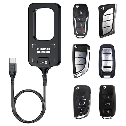 THINKCAR Tkey 101 Car Programming Tools With 6 Unit Remote Keys Support Key Chip Reading Remote Control Pairing For 689BT 892BT