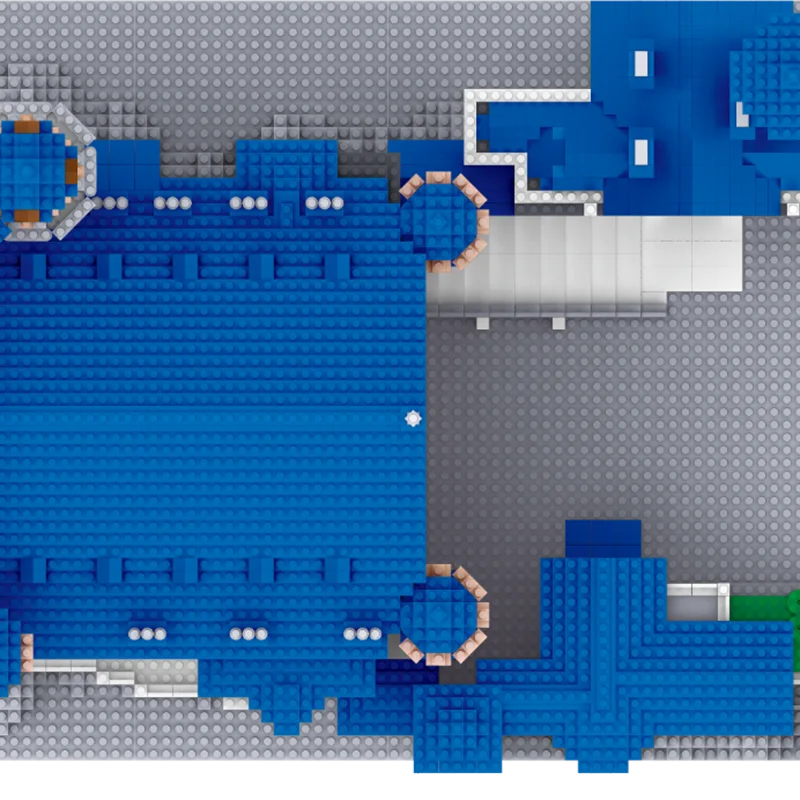 Huge Swan Stone Castle Micro Mini Block 10000pcs Building Set High-Difficulty Puzzle Ultimate Achievement Cool Decor Time-Killer