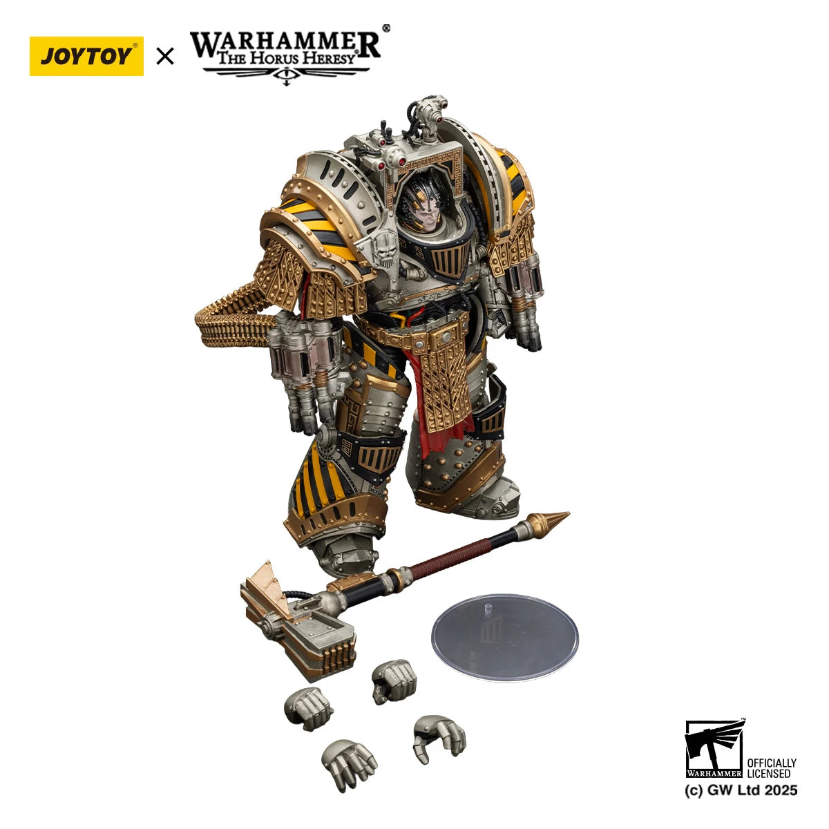 JOYTOY Warhammer 30K 1/18 Action Figure Iron Warriors Perturabo, Primarch of the lVth Legion Model