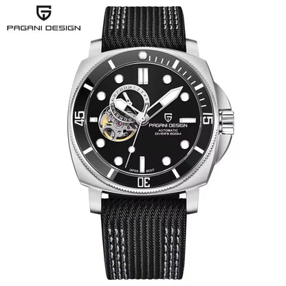 PAGANI DESIGN Top Brand Mechanical Tourbillon Men watch Japan Movt 24-hour Display Luxury Watch Sapphire Luminous Dive Man watch