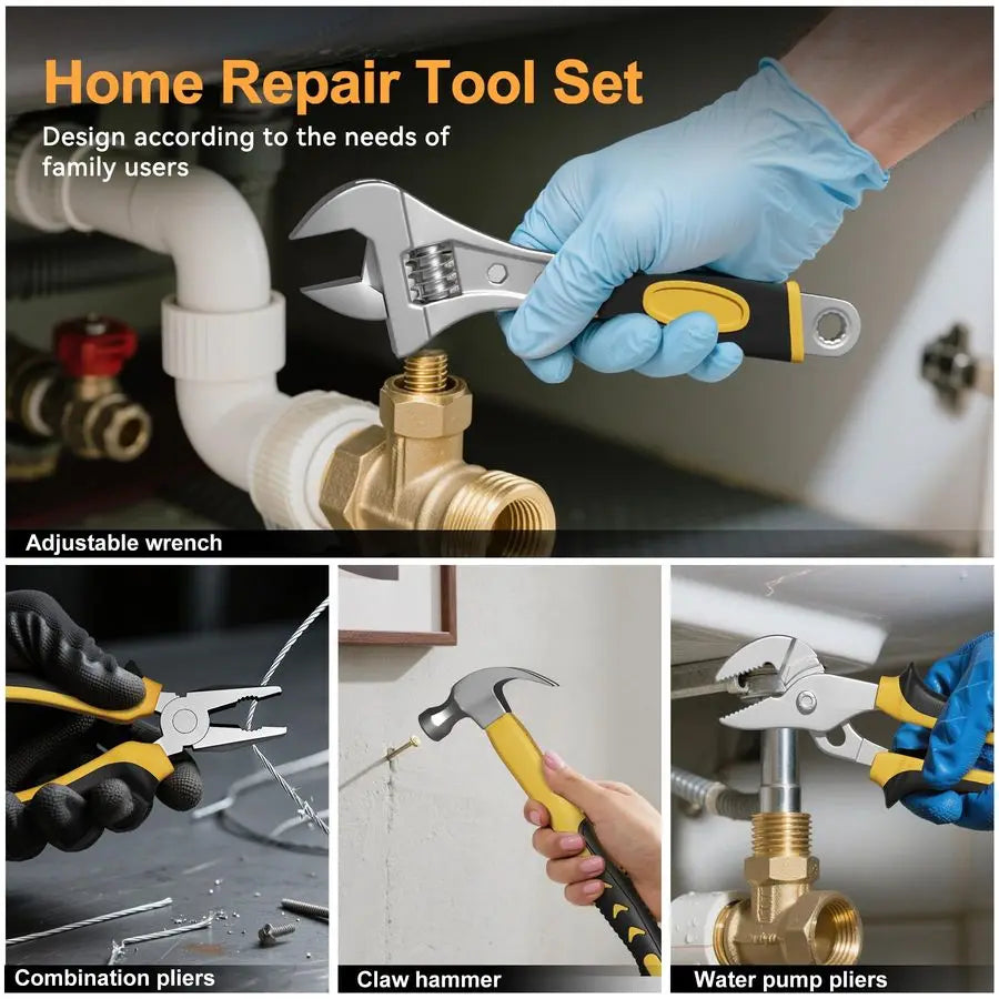 Piece Tool Kit For Home,Hand Repair Tool Set,Toolbox Storage Case with Drawer,General Household Auto Tool Set,Perfect for Homeow