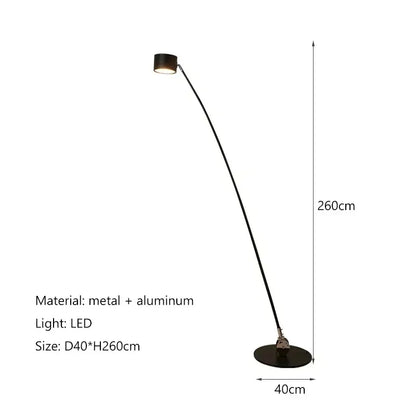 Home Decorations Floor Lamp Minimalist Long Pole Led Lights Living Sofa Corner Bedroom Bedside Standing Fishing Light