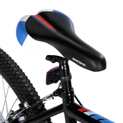 HILAND 24 26 inch Mountain Bike for Men Women, 18 Speeds High-Carbon Steel Frame, Sport Cycling MTB Bicycle for Adult, Student